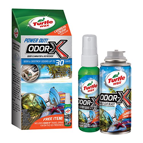 Turtle Wax 50768 Power Out Odor-X Whole Car Blast Caribbean Crush, 2. Fluid