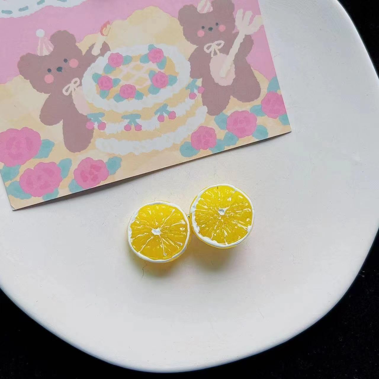 2Pcs Double Lemon Slices Hair Clips Lemon Hair Clip for Women Girls Bangs Side Hairpins Creative Barrettes Duckbill Hair Accessories Clips and Barrettes Decoration - Image 6