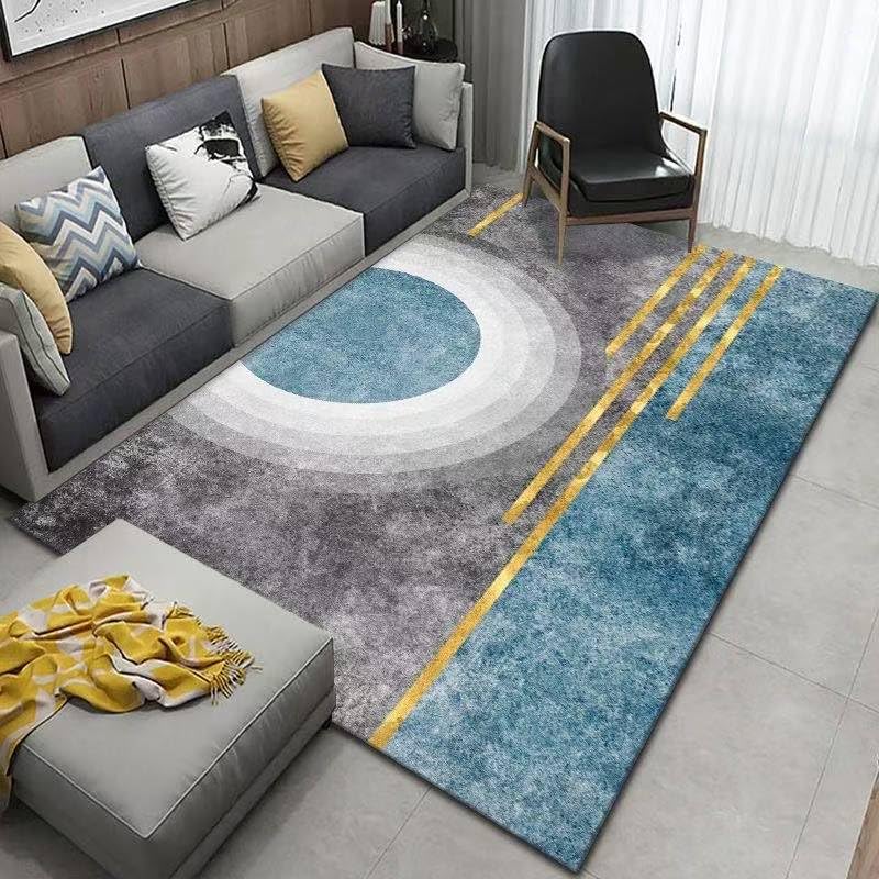 Tapis de salon lavable en machine fini les taches sur votre tapis géométrique doux