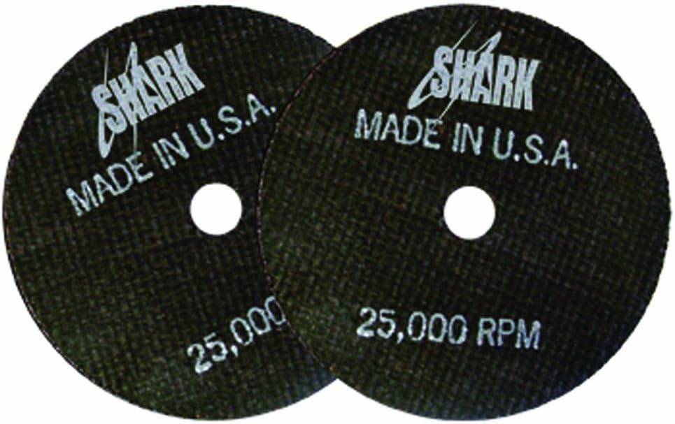 Shark 12708 3-Inch by 1/8-Inch by 3/8-Inch 5-Pack Double Reinforced Cut-off Wheels