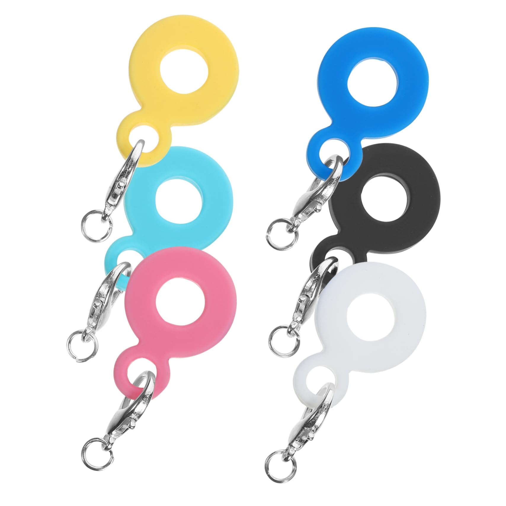 MAGICLULU 4 Set Di Ciondoli in Silicone A Forma Di Cannuccia A Forma Di Cartone Animato Cannucce Riutilizzabili Decorazioni in Silicone Per Cannucce E Cannucce 6 Pezzi*4