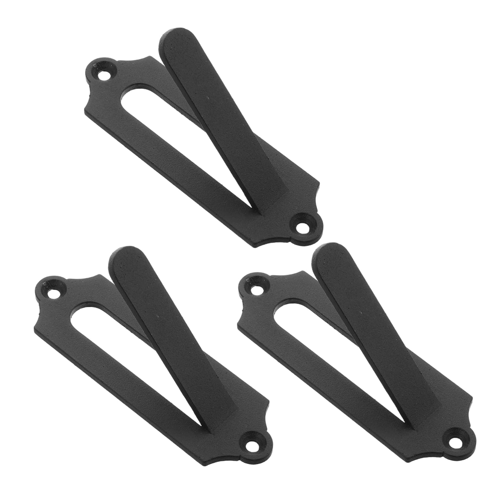 BRIGHTFUFU 3pcs Deer Skull Wall Mount Hanger Decor Large Metal Antler Rack Home Decor