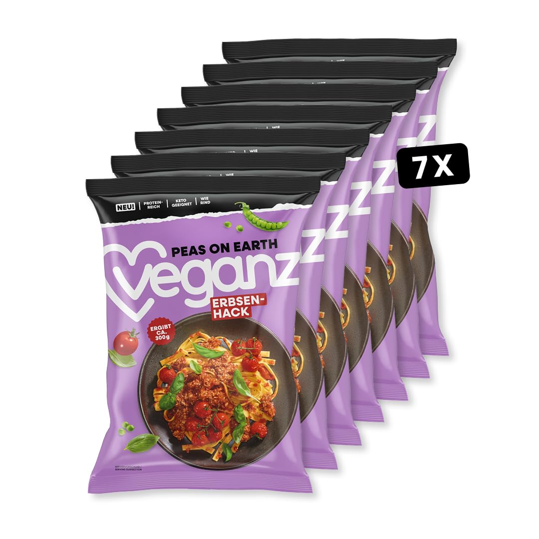 Veganz Peas on Earth Erbsen-Hack 7er Pack | 7 x 100g | vegane Hack-Alternative | wie Rind