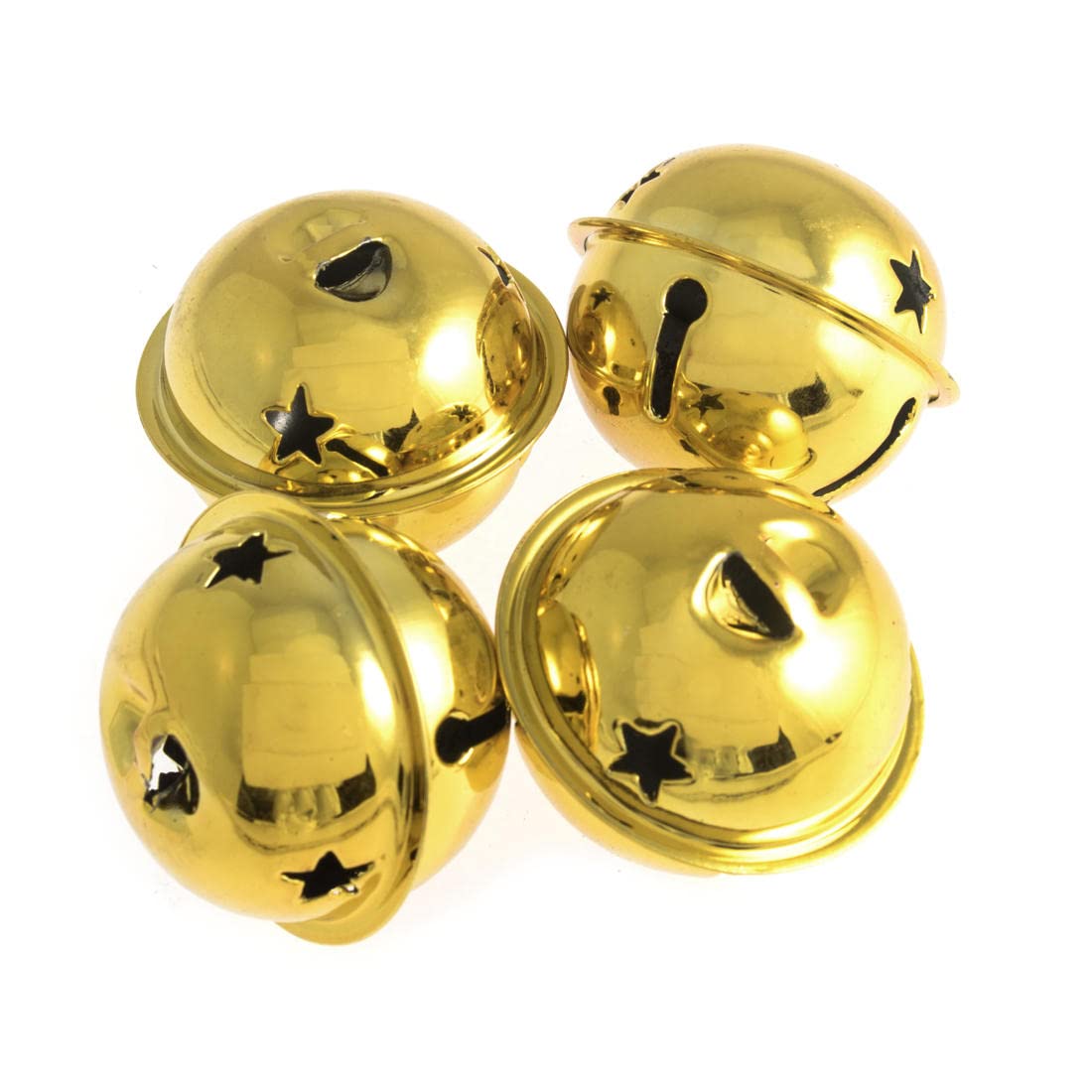 Trimits Gold Bells: Jingle: Star: 40Mm: 4 Pieces: