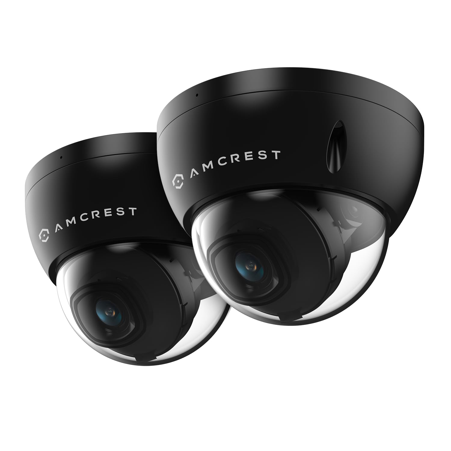 Amcrest 2-Pack 5MP POE Camera, Outdoor Vandal Dome Security POE IP Camera, 5-Megapixel, 98ft NightVision, 2.8mm Lens, IP67, IK10 Resistance, MicroSD