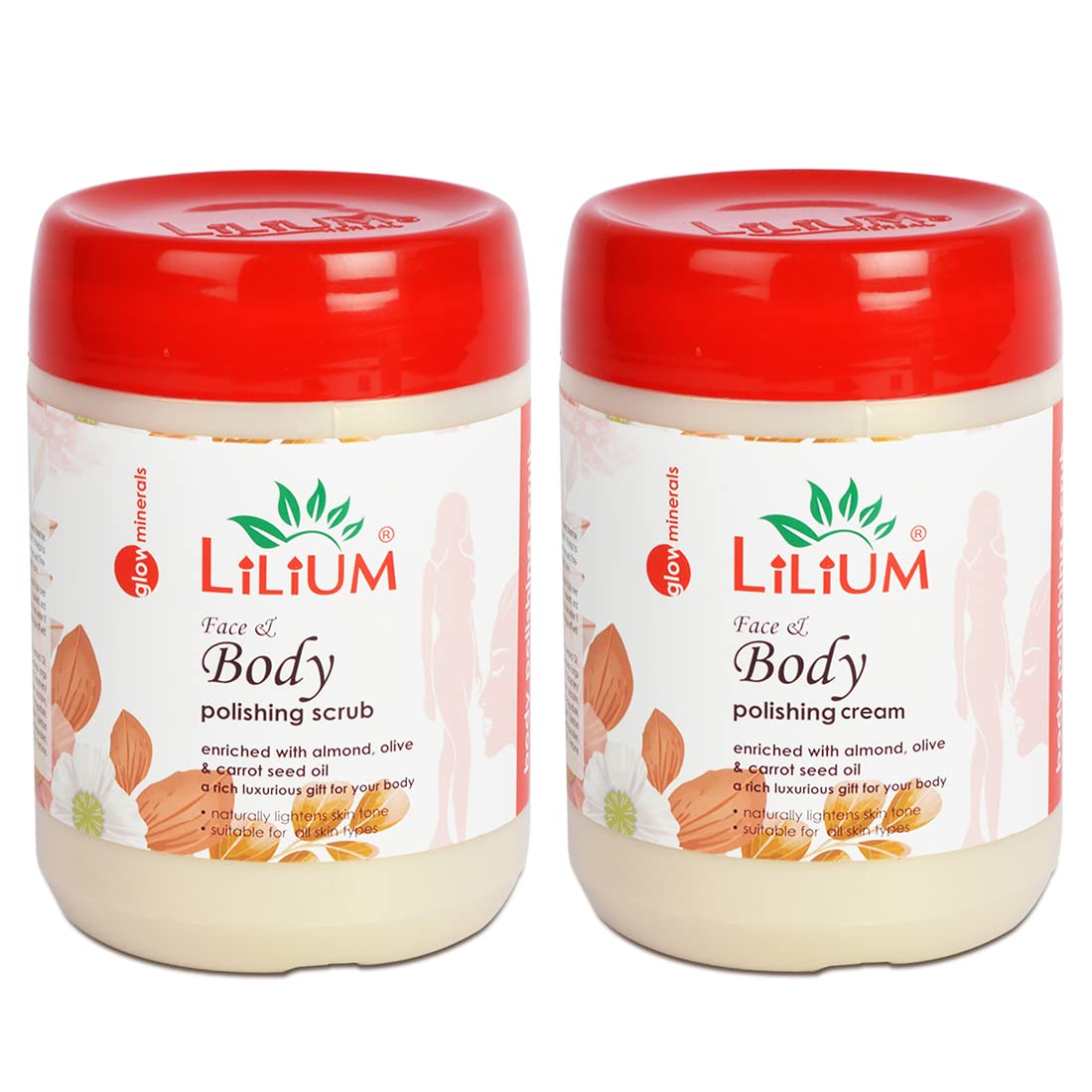 Lilium Body Polishing Scrub and Cream (900g Each) For Dull & Uneven Skin Tone | Remove Dirt & Dead Skin |Improve Skin Texture | Soft & Smooth Skin| For Men & Women | All Skin Types,Pack of 2-image-11