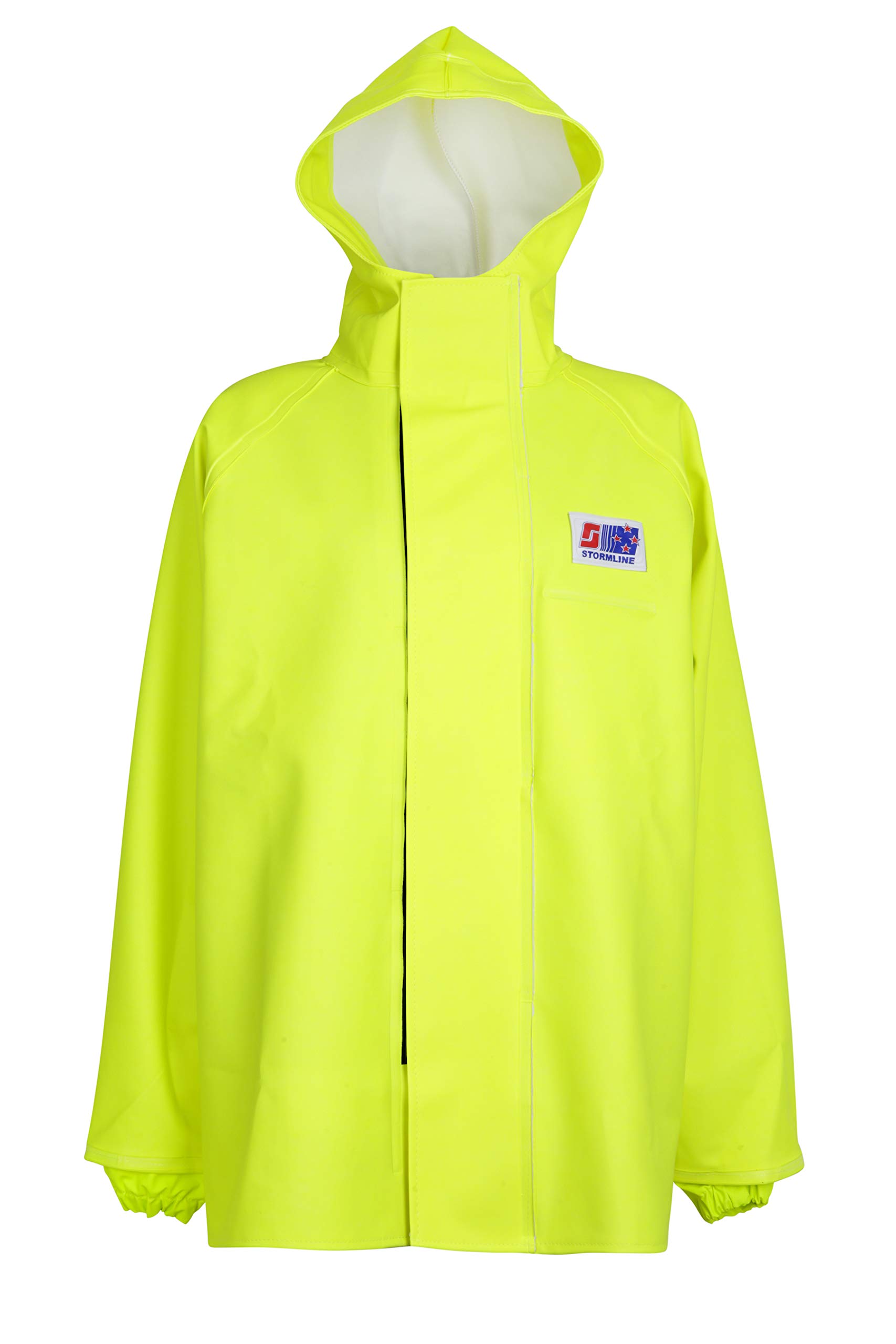 Stormtex 248Y Midweight PVC Hi-Viz Waterproof Workwear Jacket for Fishing, Construction, Outdoor Work - Colour Yellow