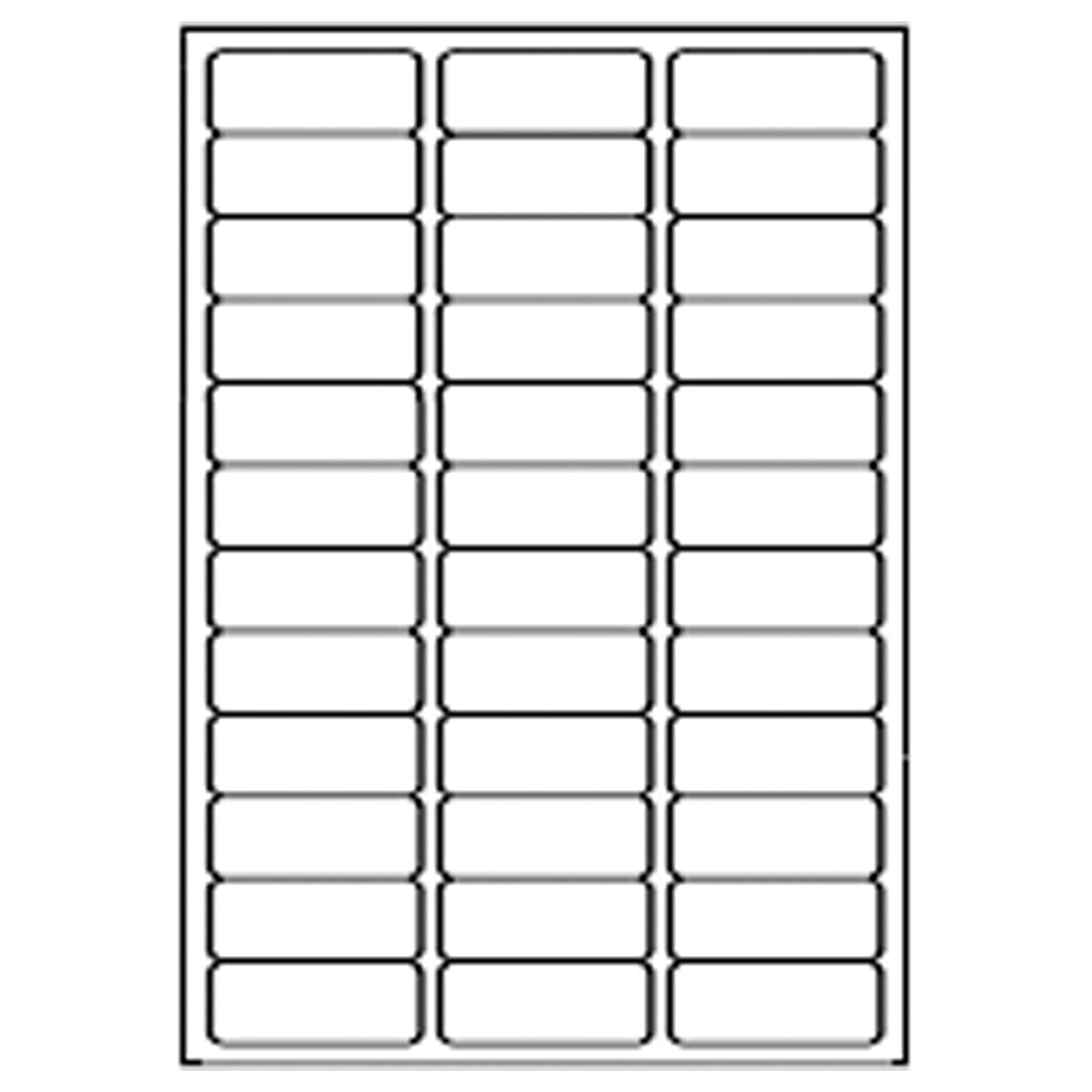 200 X 36 Labels per Sheet A4 White Self Adhesive Address Shipping Mailing Labels, Sticky Back Printing Sticker, Laser/Inkjet Printers and Copier Size 48.3mm x29.7mm