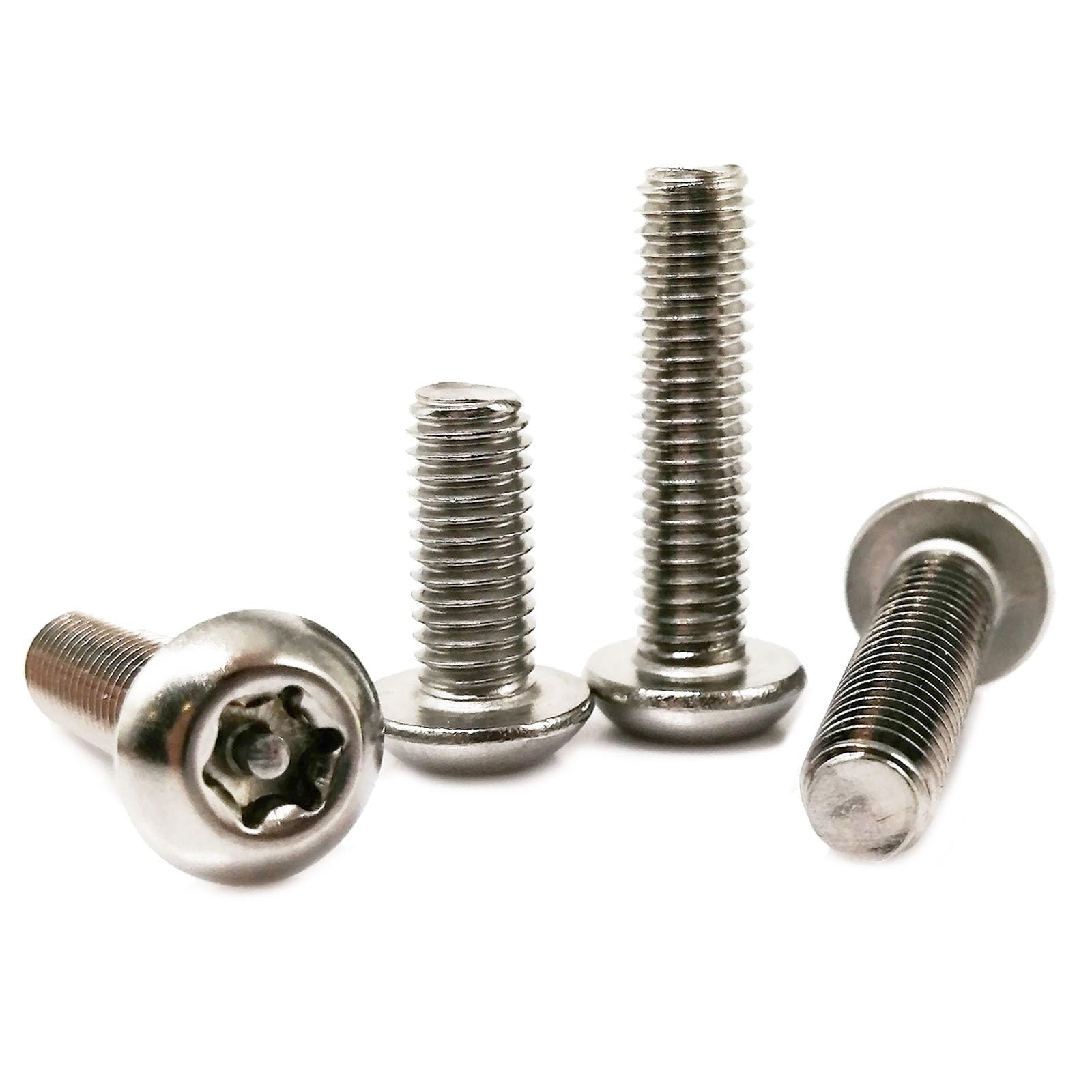 Tornillo autorroscante 5/10/50 piezas M6 M8 304 de acero inoxidable con seis lóbulos Torx de cabeza redonda con pin a prueba de manipulaciones (35 mm, 5 piezas M8)