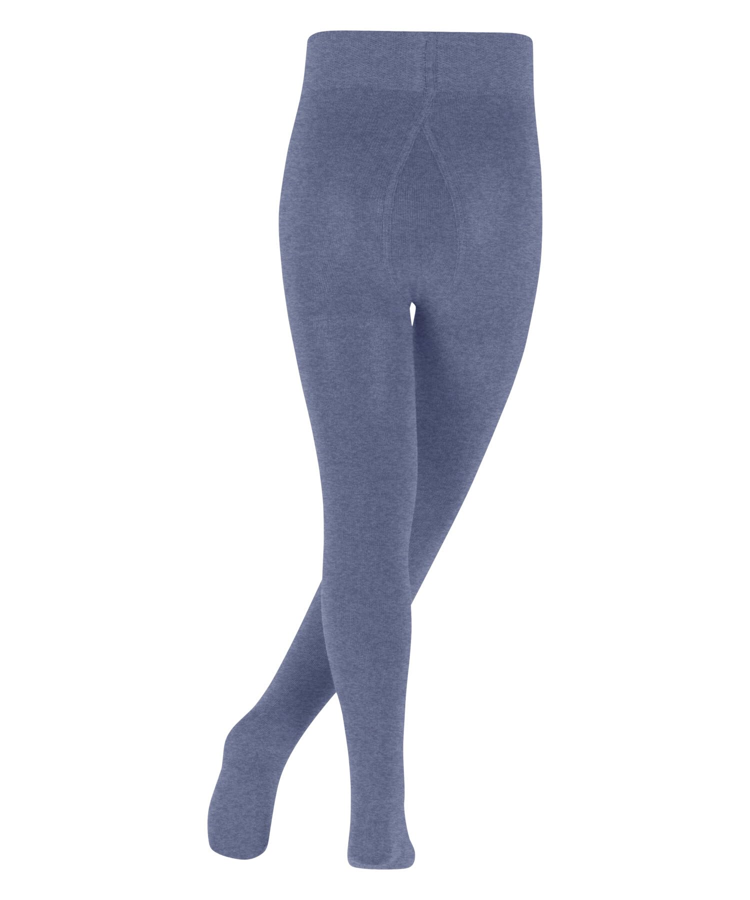 FALKE Uniseks - dzieci Rajstopy Family K Ti bawełna grube jednokolorowe 1 Para, Niebieski Light Jeans 6662, 170-176