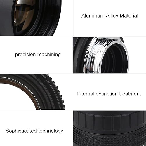Miniatura 4 de Lente de CCTV para montaje C, lente de TV de circuito cerrado de 1.969 in f1.4, lentes focales fijas manuales, accesorio para cámara de fotografía