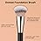 TEOYALL Domed Foundation Brush, Soft Dense Synthetic Bristles Blending Brush for Liquid Cream Foundation Bronzer Contour