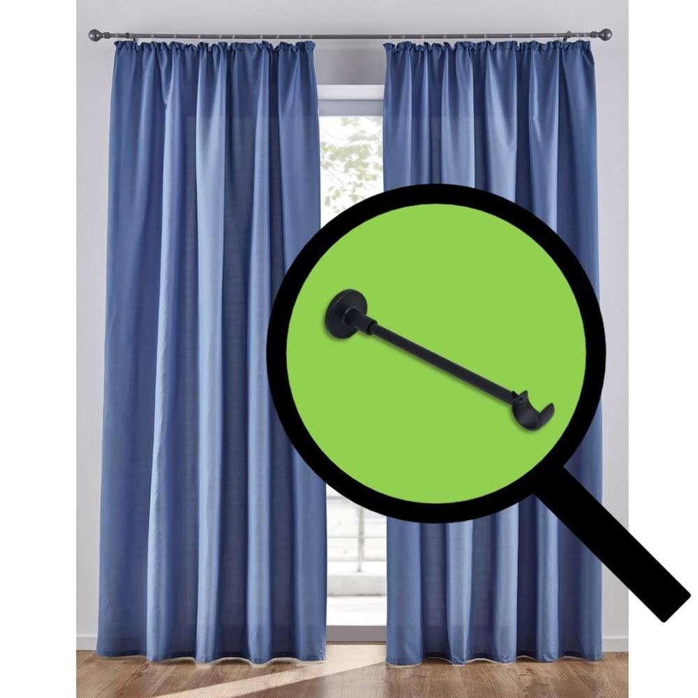 parpyon® 2 Supporti per bastoni Tende in Metallo da 20-22mm, staffe Bastone Tenda - Corrimano ringhiera a muro, Materiale Resistente per Appendi Prodotto Italiano (859N, 20-22MM)