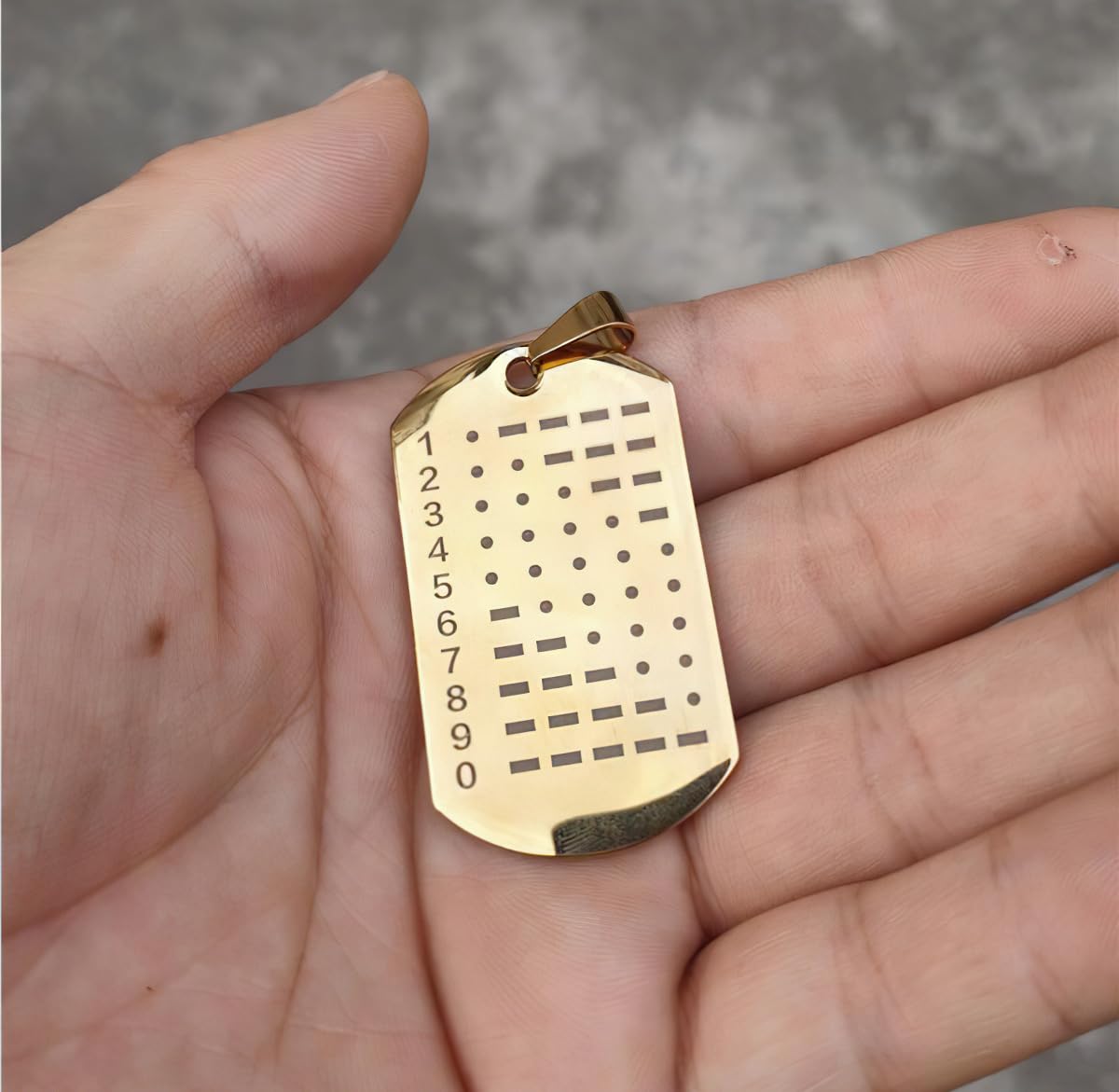 CW Morse Code Commemorative Chips? Morse Code Chip Explore The Learn in Entertainment of Encryption Language and Games Pocket Token Chips (Rectangular Gold)