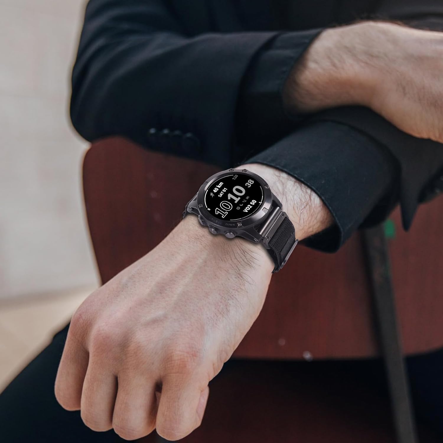 for Garmin Fenix 8/7 / 6 Pro / 5 Nylon Watch Band, 22mm & 26mm Quickfit Strap for Epix Gen 2, Fenix 7X Pro / 6X Pro / 5X Plus, Forerunner 965 Lightweight Comfortable Replacement Band - Image 8