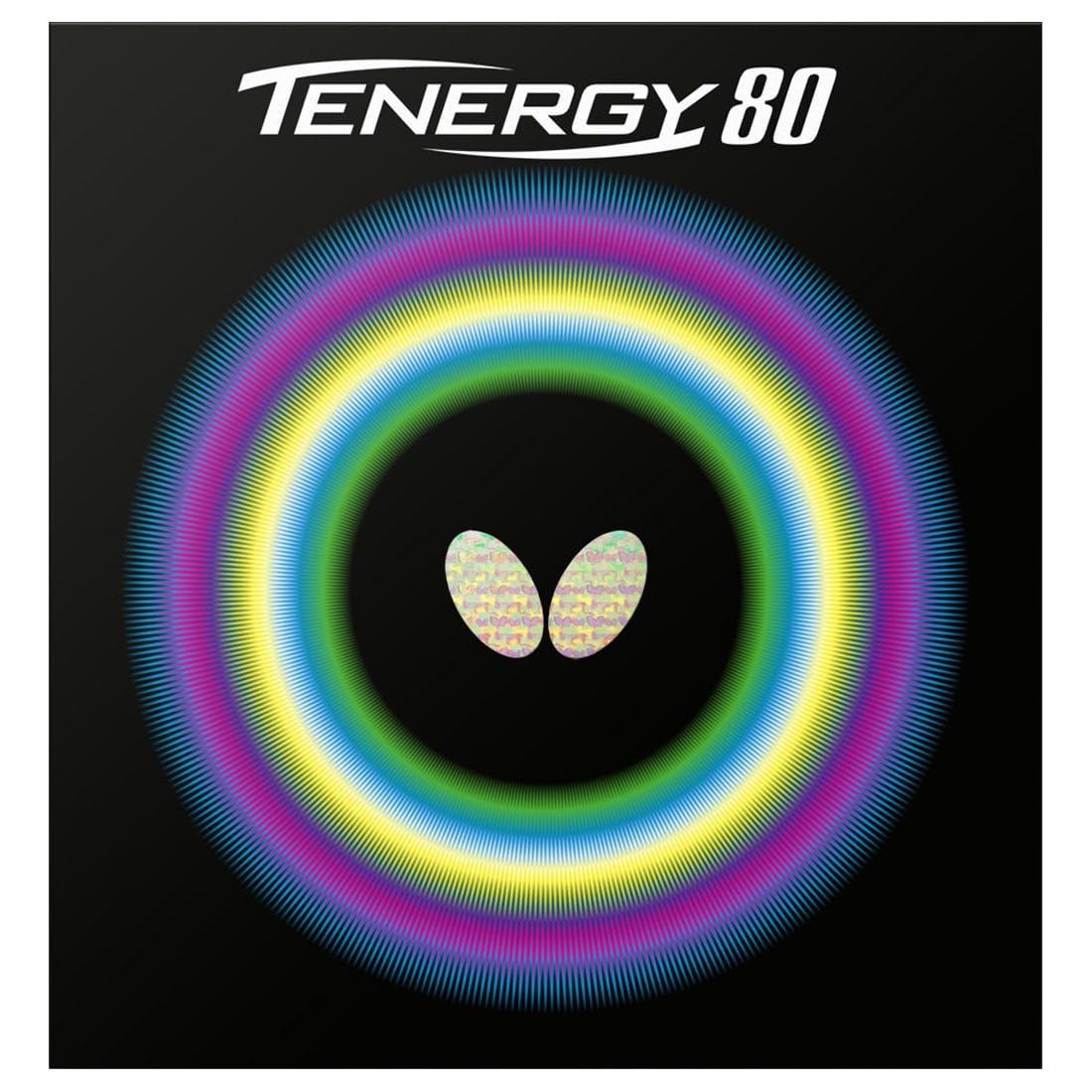 Butterfly Tenergy 80 Table Tennis Rubber Table Tennis Rubber | 1.7 mm, 1.9 mm, or 2.1 mm | Red or Black | 1 Inverted Table Tennis Rubber Sheet |