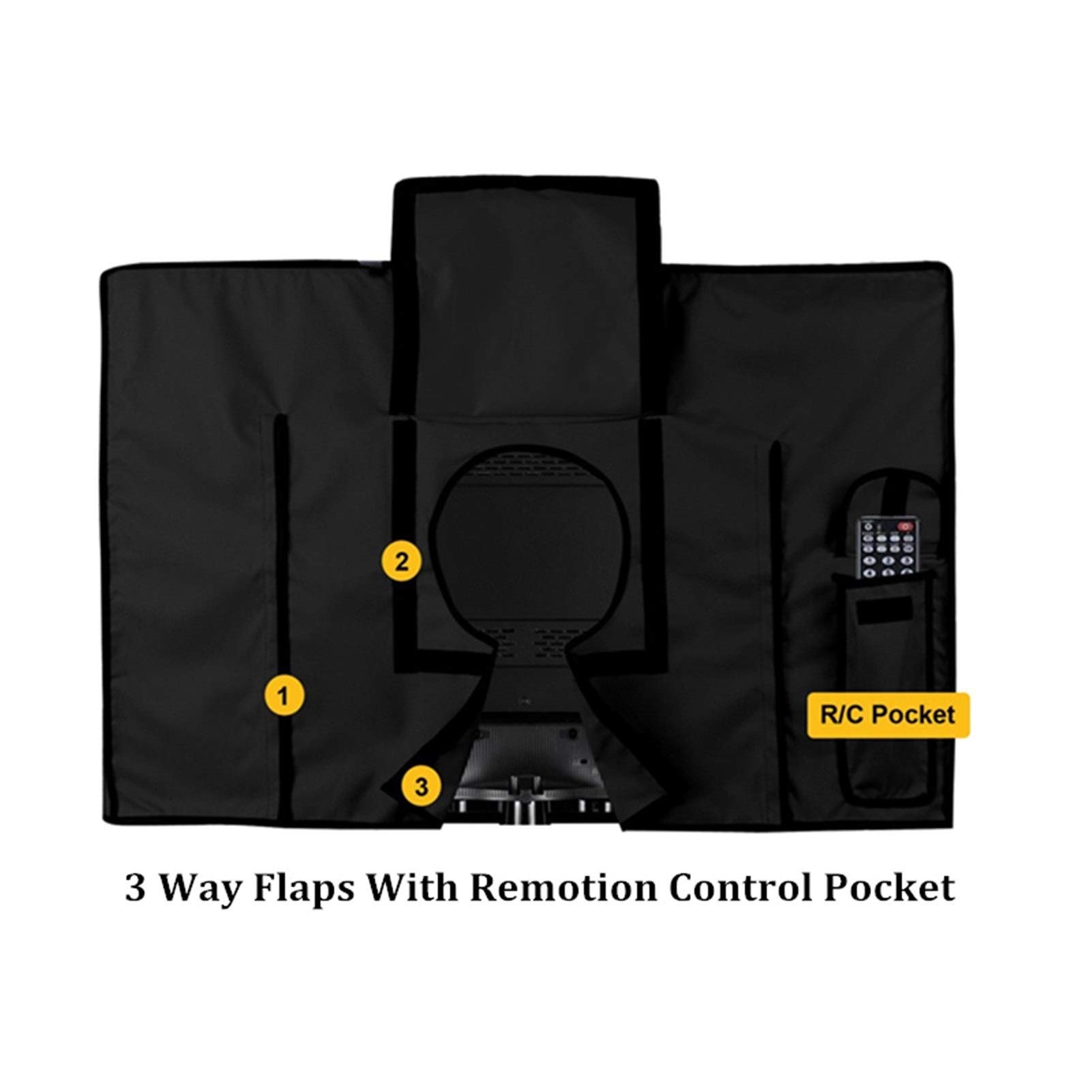 Funda TV Exterior,Funda TV Al Aire Libre Protector de la Cubierta de Intemperie Universal Protector for 22 '' - 70 '' de Plasma Televisores Junta Inferior(46 48 Inch TV)