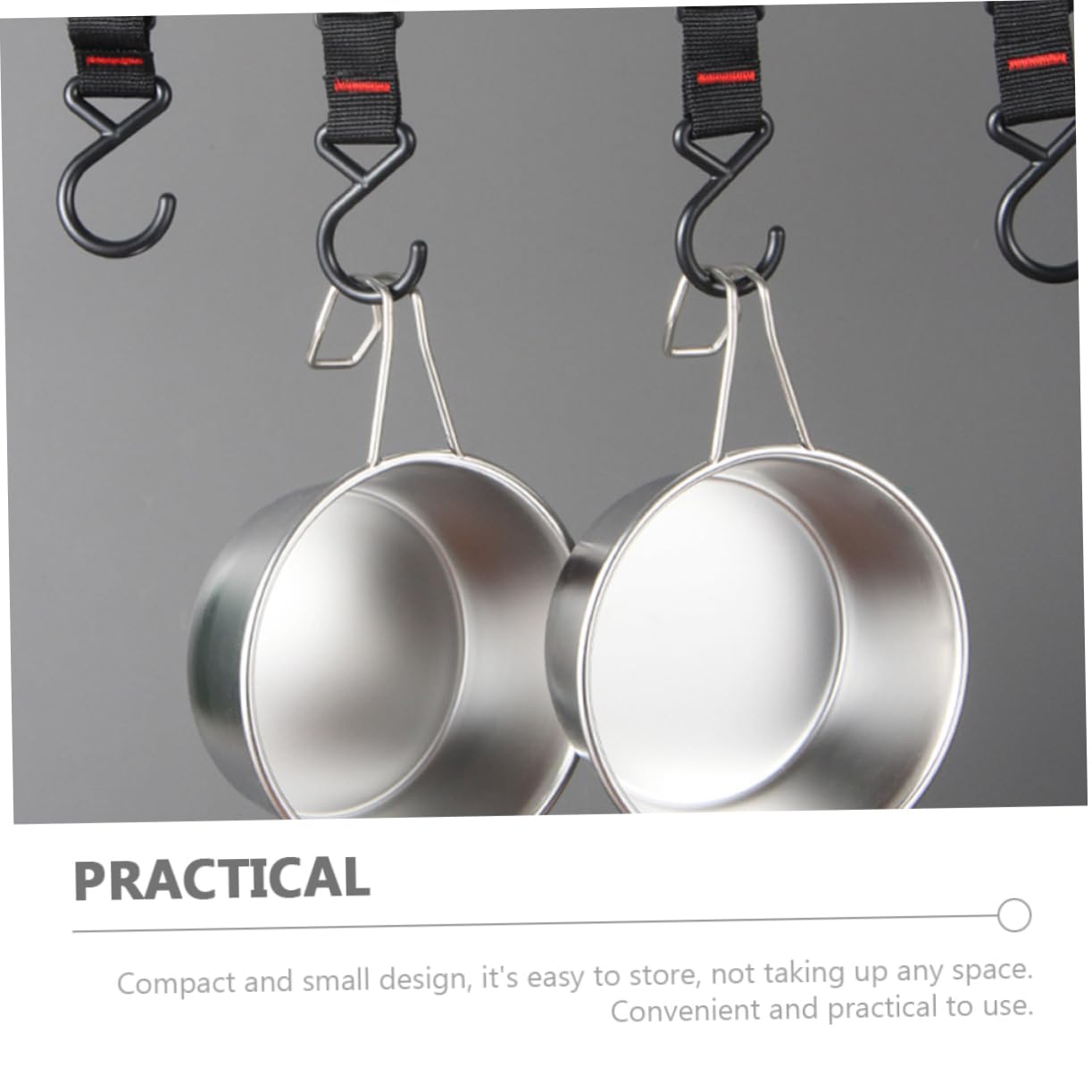 BESPORTBLE 304 Stainless Steel Outdoor Bowl Camping Utensils Collapsible Ramen Noodle Bowl Handle for Camping Hiking and Daily Use