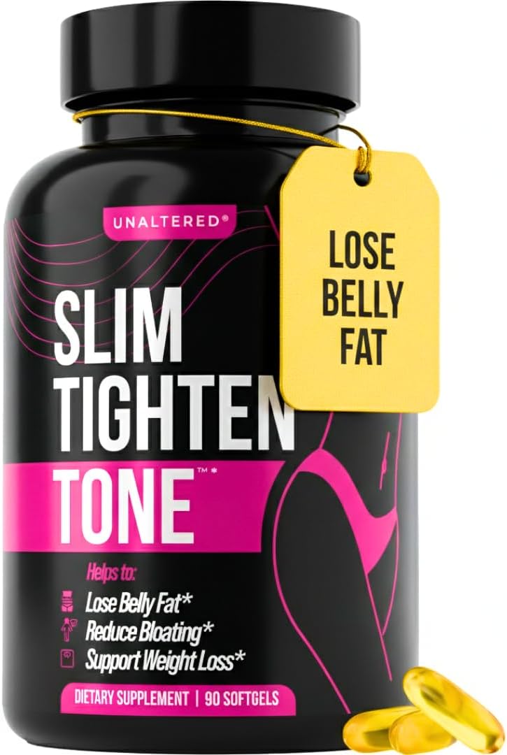 UNALTERED Belly Fat Burner for Women - Slim Waist, Lose Stomach Fat, Reduce Bloating - Natural Weight Loss Pills, Appetite Suppressant, & Metabolism Booster - 90 Capsules