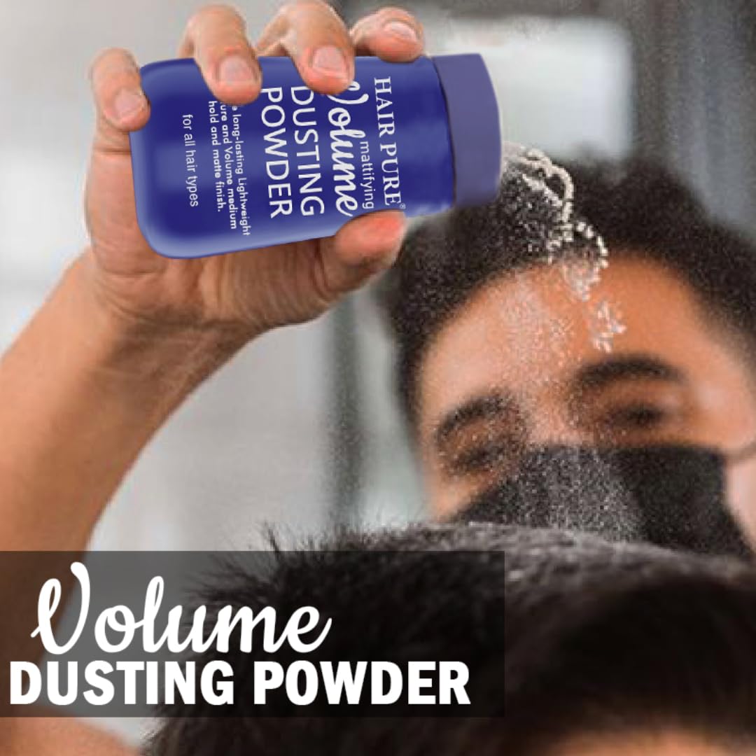 Hair Pure Mattifying Volume Dusting Powder for Men & Women | 24 Hours Matte Finish, Strong Hold & Root Lift | Lightweight Texturizing Styling Powder for Everyday Use β 20gm 2