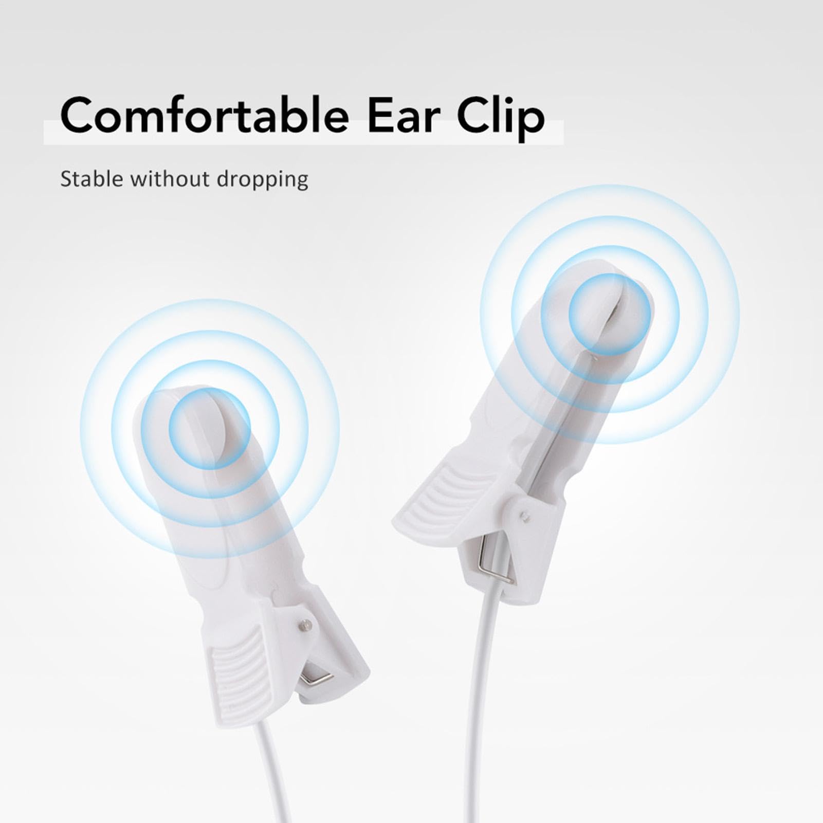 Dispositivo para dormir: máquina de relajación de 7 x 4,5 x 2 cm con clip para la oreja, herramienta de ritmo portátil, cuerpo de acero inoxidable ABS para el hogar, dormitorio