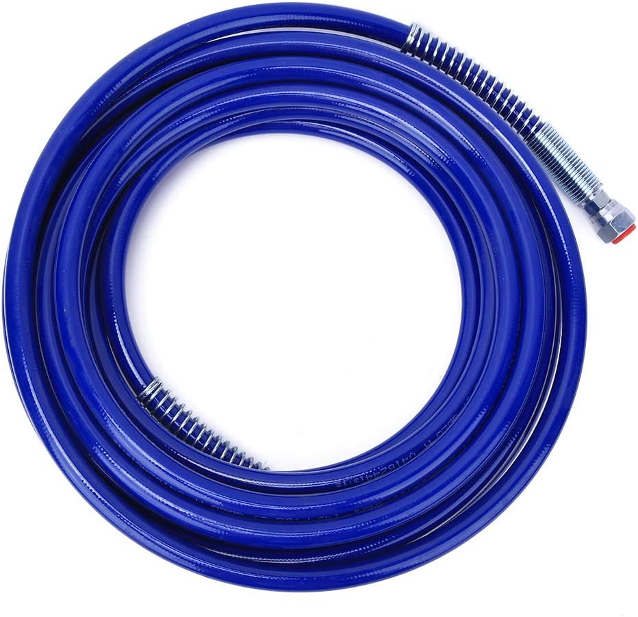 Airless Hose Connector Hose for Airless Paint Spray System Control 1/4 Inch Paint Spray Hose Sprayer Gun Flexible Fibre Tube 3265 psi 10 Metres