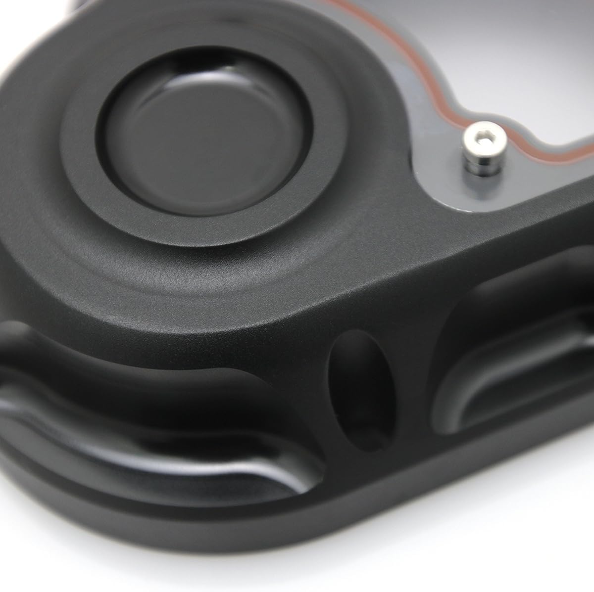 Clarity Transmission Side Cable Clutch Cover for Harley Touring Dyna Street Bob Softail Fat Boy FLSTF 07-17 FLHTC Glide 2007-2013 (All Black)