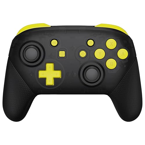 eXtremeRate Girasol Amarillo Reparación ABXY D-pad ZR ZL L R Llaves para Nintendo Switch Pro Controller, DIY Reemplazo de botones de juego completo