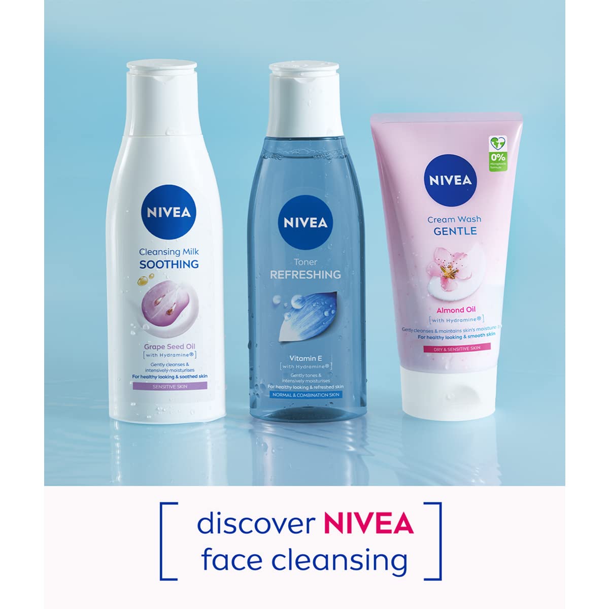Nivea Daily Essentials Gentle Cleansing Cream Wash for Dry & Sensitive Skin (150ml) by Nivea - Image 5