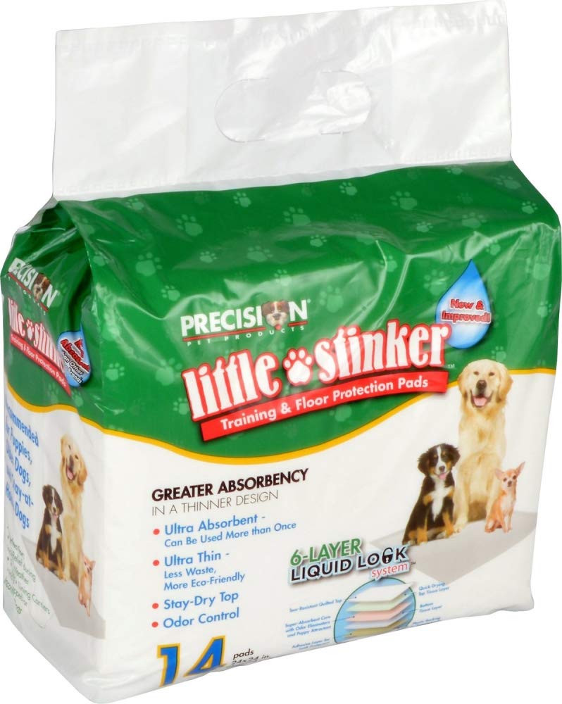 Petmate Precision Pet Little Stinker Housebreaking Pads 14 Per Pack