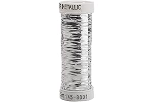 SULKY OF AMERICA Sulky Metallic Thread 250yd-Silver, 250 yd, Silver Thread for...