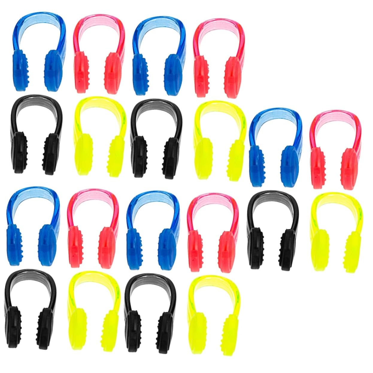 Toddmomy Pinzas Nasales De para Natación Resistentes Y Cómodas para Nadadores Colores Azul Negro Rosa