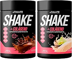 Shake Substituto de Refeição Com Colágeno Fullife 400g 2 Unidades (400g, Chocolate e Baunilha)