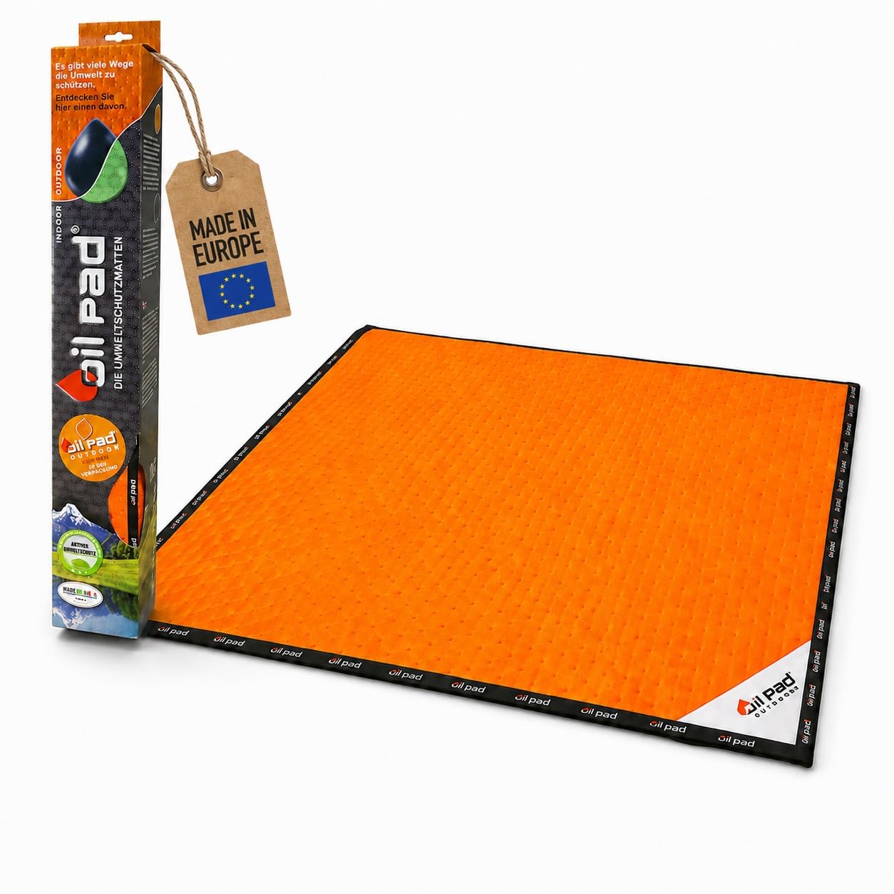 HP-Autozubehör 24023 Oil Pad Outdoor mit Flexi-Saum, Orange