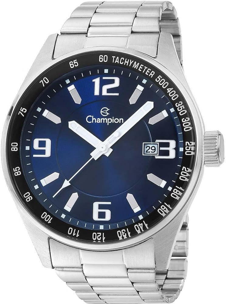 Relógio Champion Masculino Ref: Ca31622f Prateado, Azul