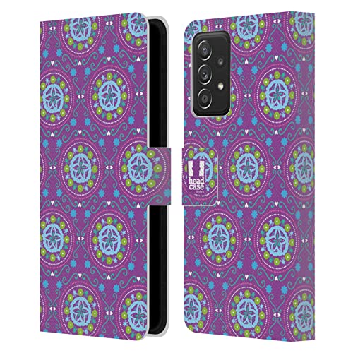 Étui Samsung Galaxy A53 5G violet Head Case Designs à motif fleurs