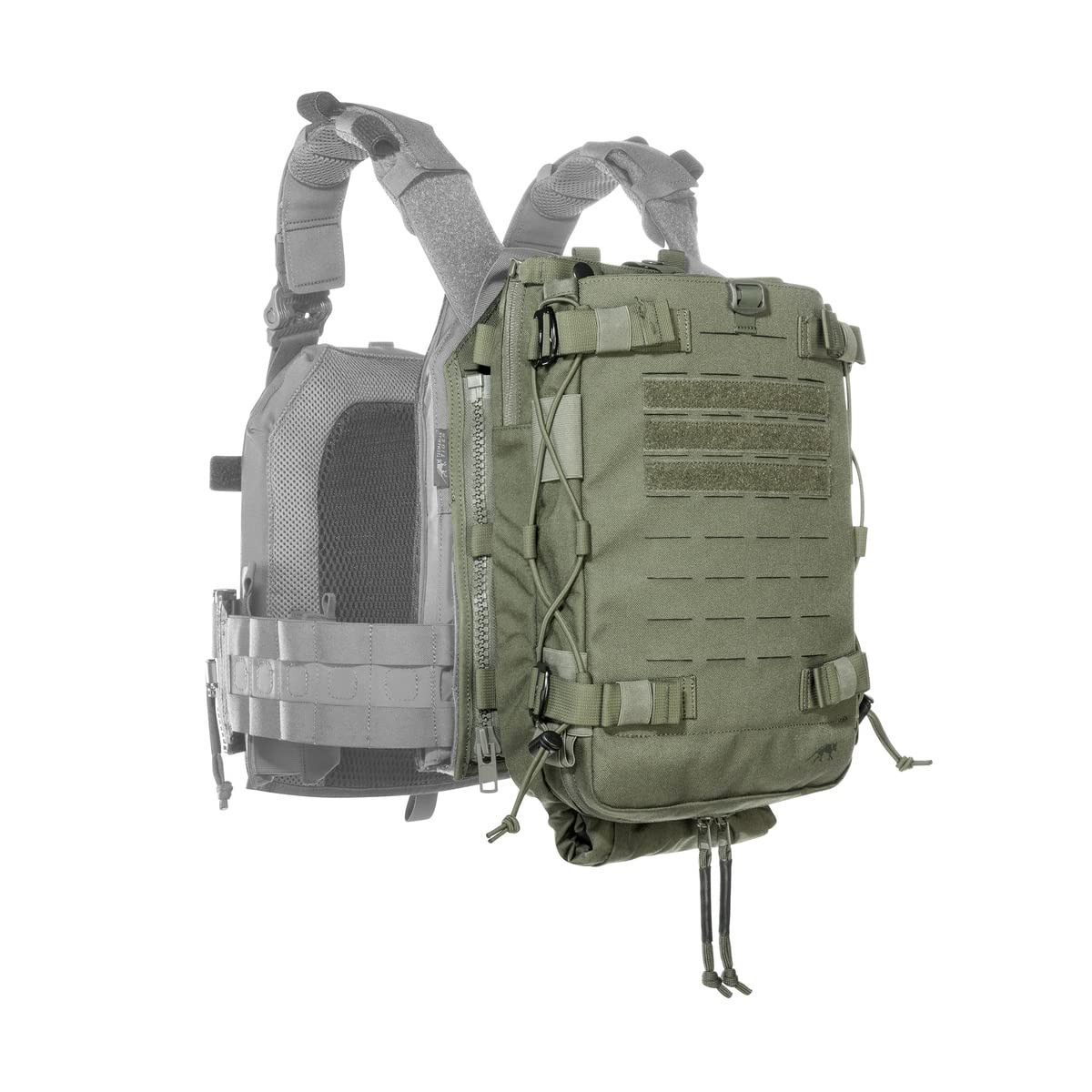 Tasmanian Tiger TT Tool Pack ZP Sac supplémentaire Breach pour porte-disques avec fixation Lasercut Molle et fermeture éclair, avec adaptateur pour système MOLLE
