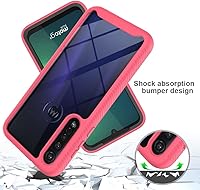 Vista 8 de Asuwish Funda protectora para Moto G8 Plus con protector de pantalla de vidrio templado y soporte delgado, híbrida, resistente, funda protectora
