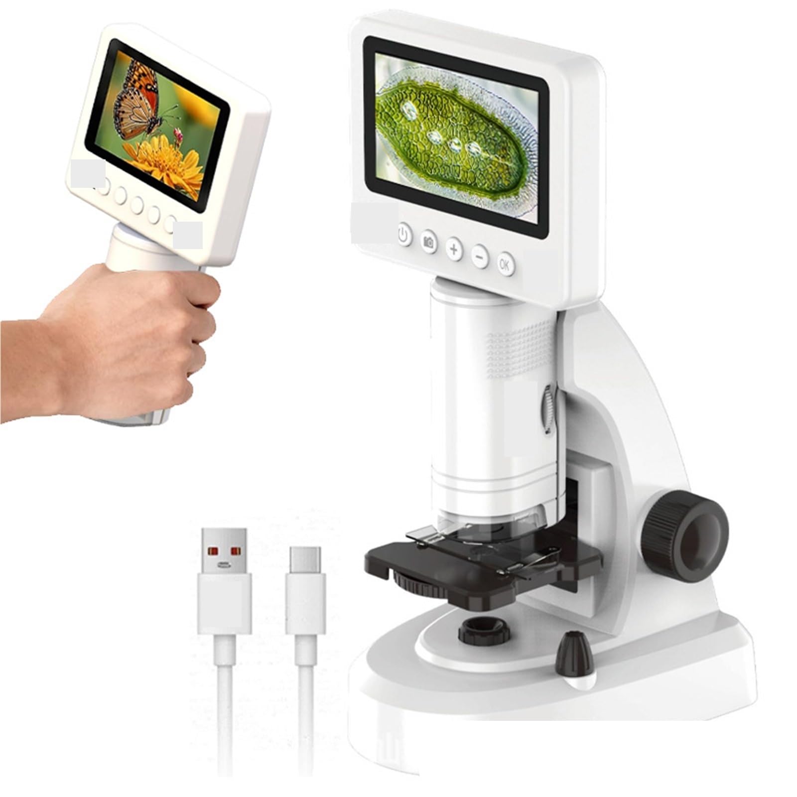 Microscope numérique. Microscopes Numériques Portables, Instruments Scientifiques Électroniques pour Étudiants .Portable