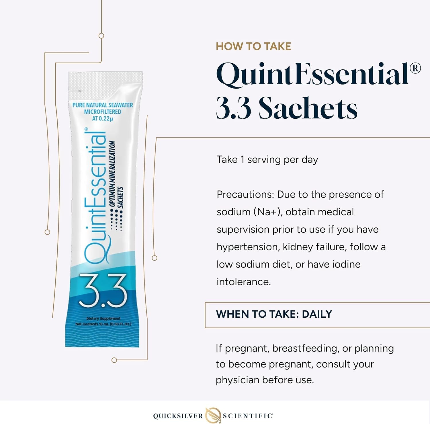 Quicksilver Scientific Quintessential 3.3 Sachets, 30 Count — Amazon image 5