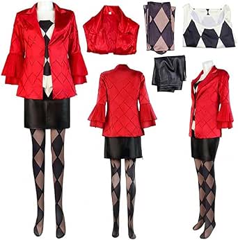 Ayase Cosplay Costume Full Set Outfit Red Suite Jacket Knitted Dress for Halloween Party main image 0