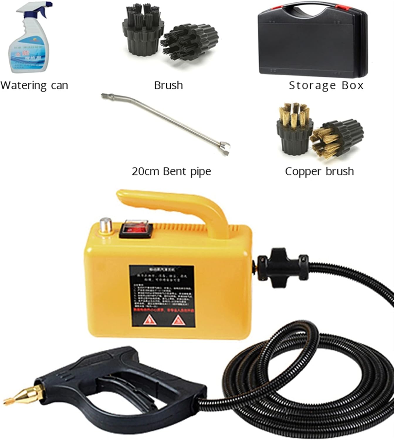 Steam Cleaning High Temperature High Pressure Steam Cleaner for Home Steam Cleaning Machine Air Conditioner Cleaning Machine (Color : Yellow) (Yellow)