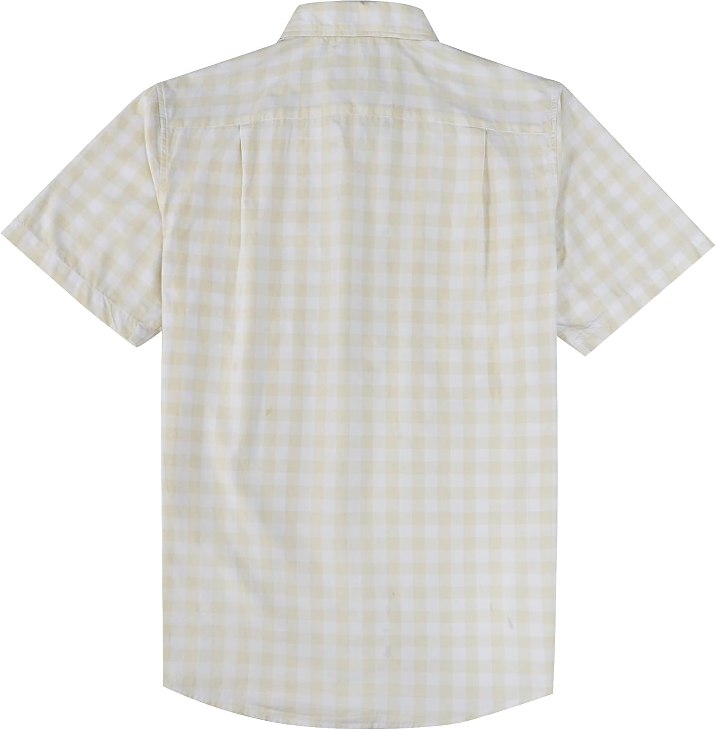 Dubinik® Mens Short Sleeve Button Down Shirts 100% Cotton Plaid Men's Casual Button-Down Shirts with Pocket - Image 2