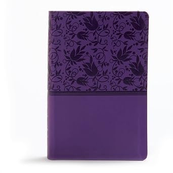 KJV Large Print Personal Size Reference Bible, Purple Leathertouch, Red Letter, Pure Cambridge Text, Presentation Page, Cross-References, Full-Color Maps, Easy-to-Read Bible MCM Type
