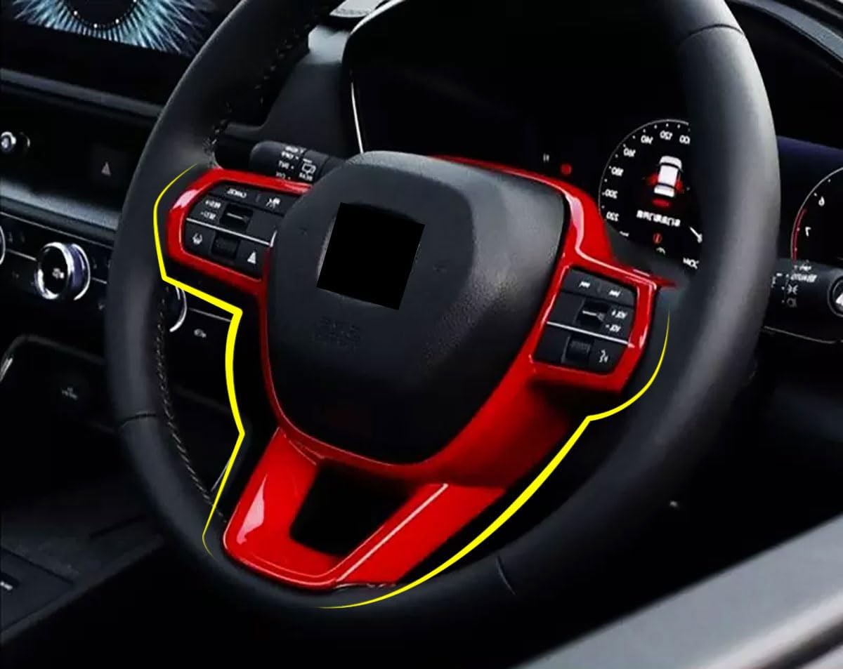 Interior Button Cover Trim Strips Compatible with Honda New HRV HR-V 2026 2025 2024 2023 Car Accessories ABS 1PC(Red)