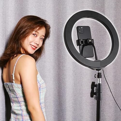 Kit Gravação Ring Light Luz Com Tripé Microfone Sem Fio Bastão Lente Acessórios Filmagem