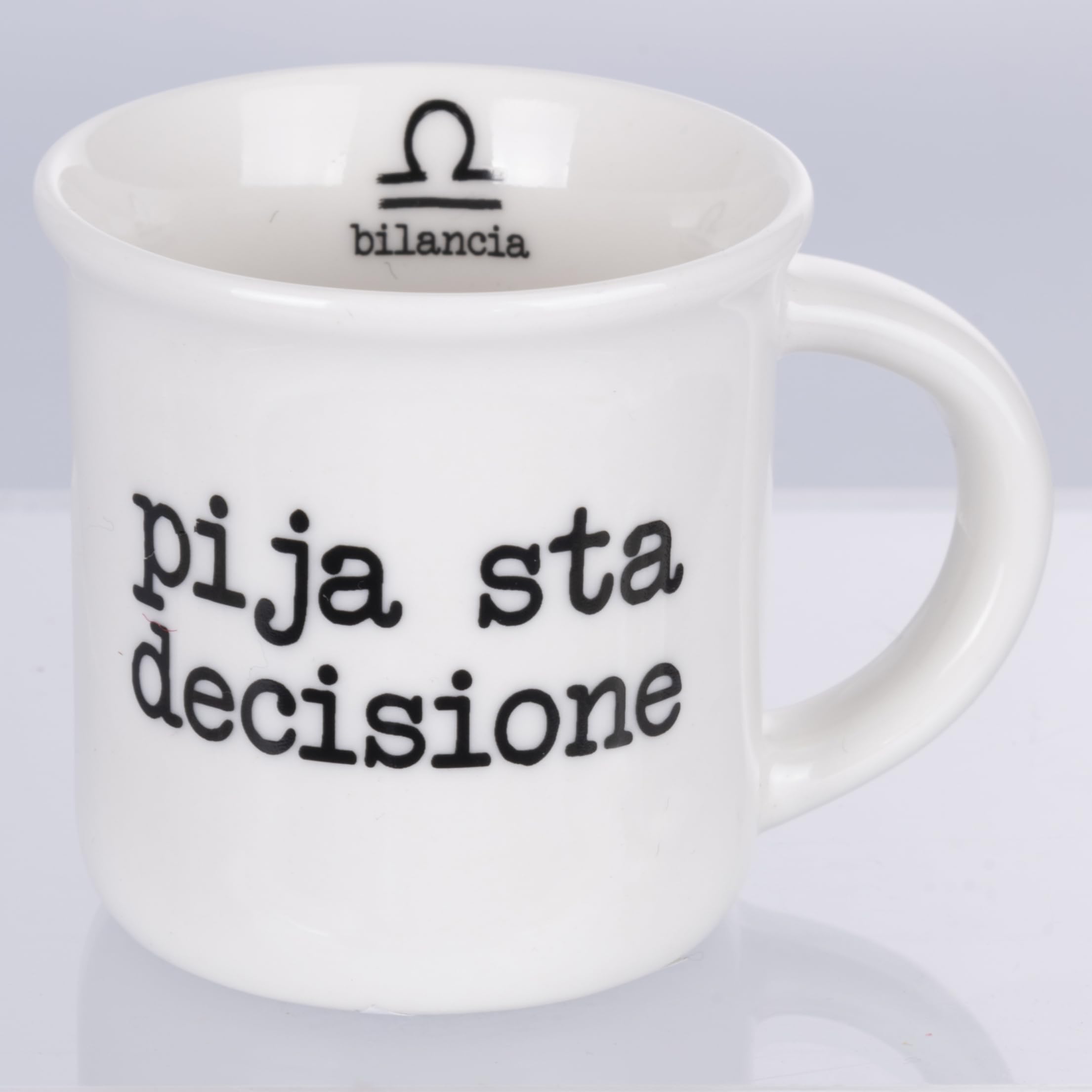 Tazzina Caffè Villa D'Este Zodiaco Cancro - Porcellana 90ml Con S.P.Q.eRe (Design Romano)