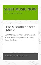 For A Brother Sheet Music
