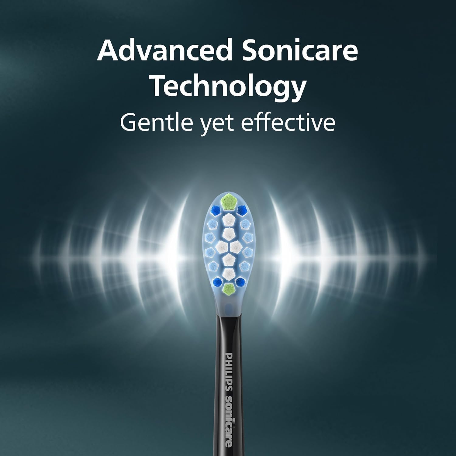 Philips Sonicare Brilliant Clean HX3792/21 - Spazzolino elettrico Smart Screen, ricambio testina, 2 modalità di spazzolatura e SmarTimer, colore: nero