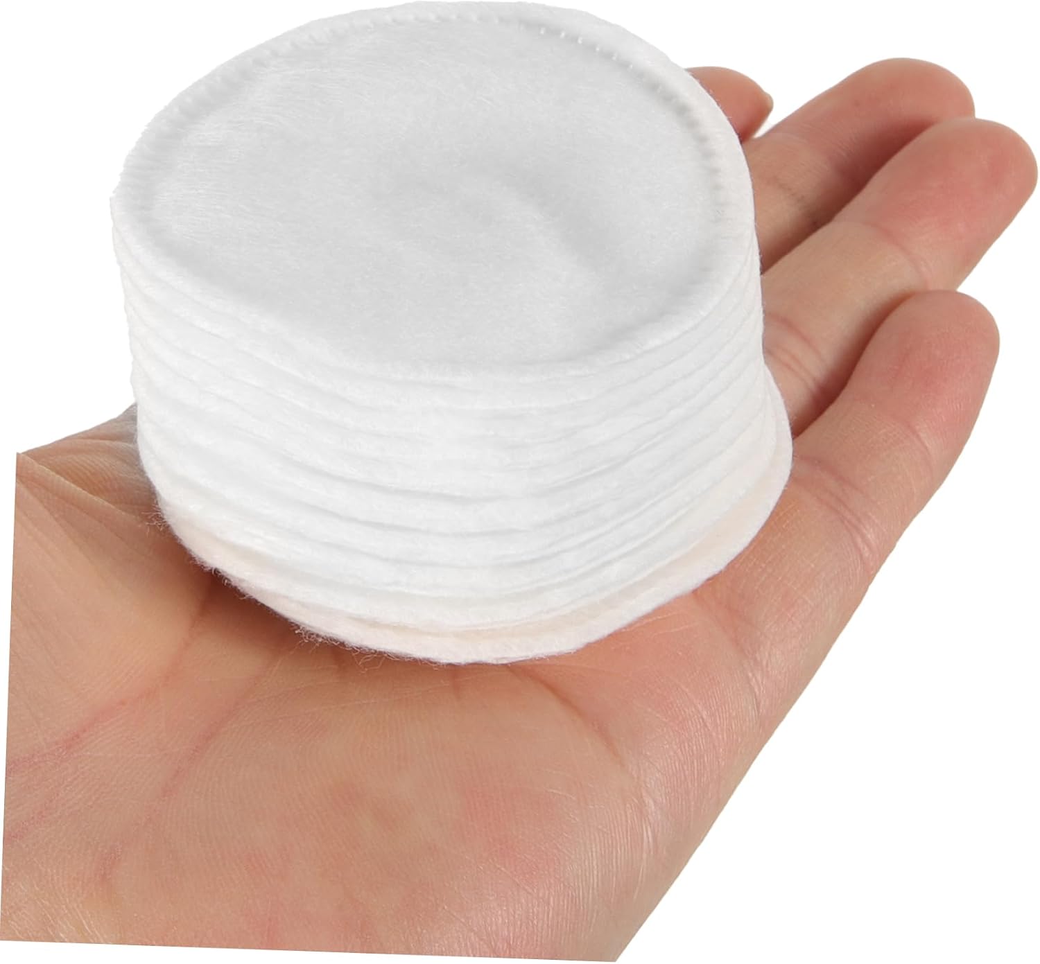 Thickened 200 Pcs Makeup Cotton Pads Three Layer Facial Remover for Skin Types Soft Absorbent Round Cotton Pads for Makeup Removal and Cleansing